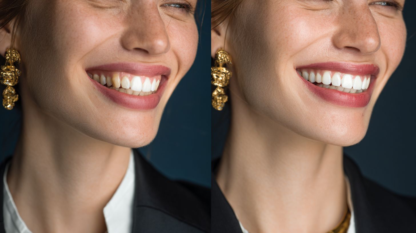 Beautiful smile transformation through cosmetic dentistry