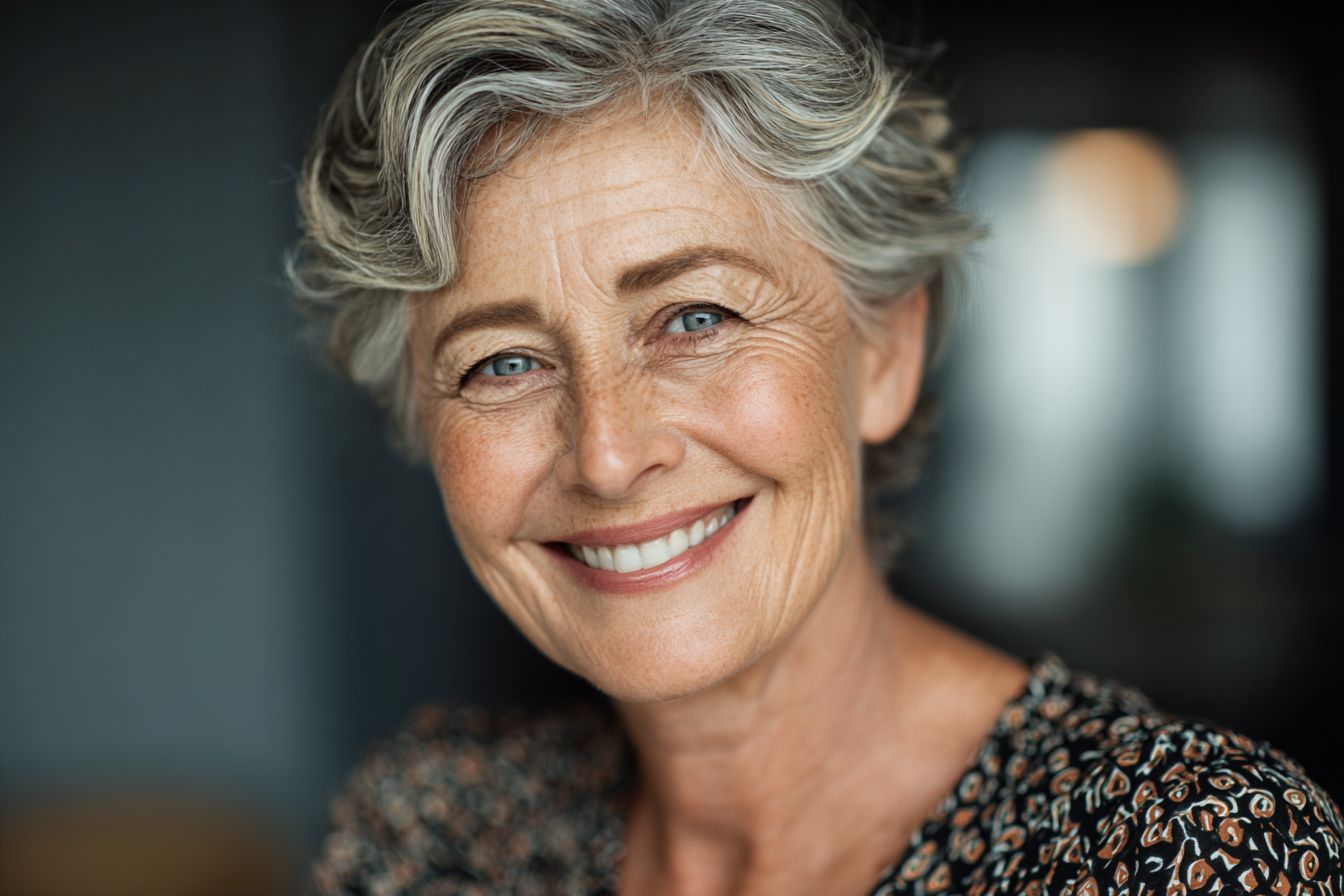 Natural-looking dentures